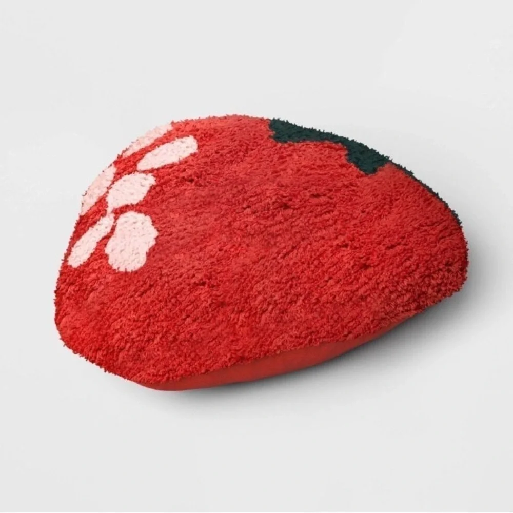 🆕 Strawberry Shaped Decorative Throw Pillow - 2024 Target Room Essentials